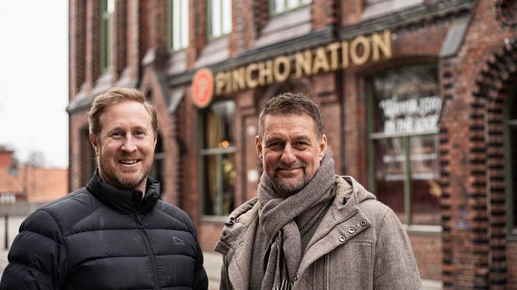Daniel Christensen, Franchisetaker Pincho Nation Porsgrunn og Jan Wallsin, CEO, Pincho Nation AB