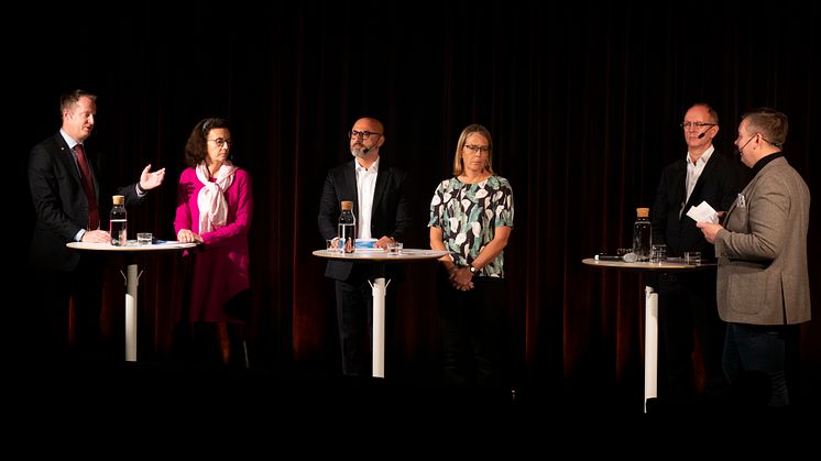 Från vänster i bild, Anders Ygeman, Maria Stockhaus, Haval van Drumpt, Catarina Wretman, Göran Hedström, Mats Sjödin