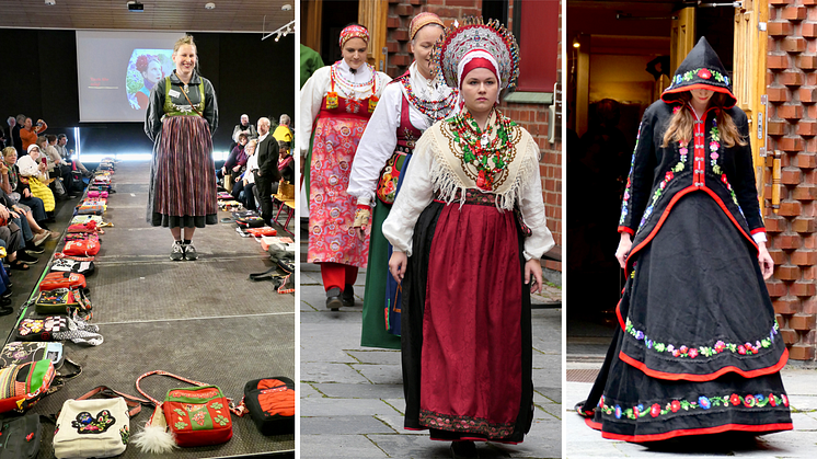 Dalarna Folk Fashion Weekend - ett evenemang fullt av färgstarka och lekfulla kontraster. Foto: Anna Lögdqvist, Dalarnas museum