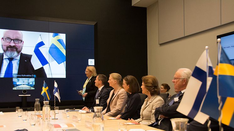 Kungaparet och finsk delegation besökte MSB