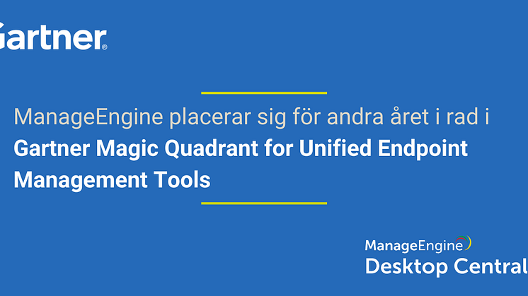Desktop Central i Gartner Magic Quadrant för Unified Endpoint Management