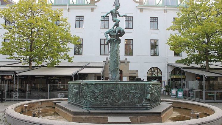 Vasabrunnen på Larmtorget i centrala Kalmar
