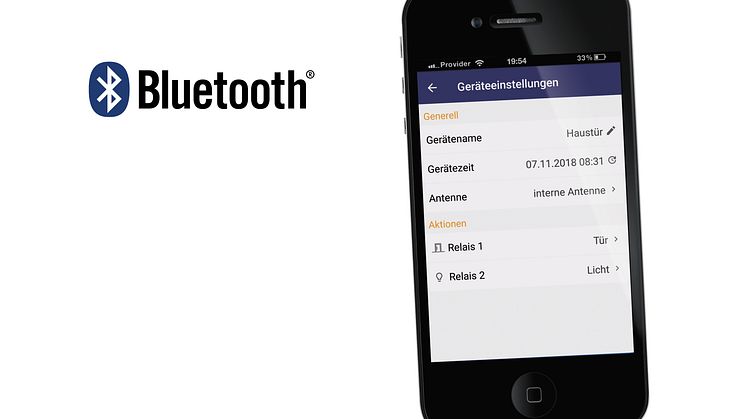 Smart appstyrning av garageporten med din smartphone via Bluetooth.