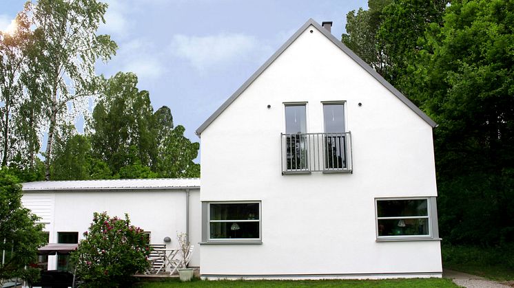Villa i Dalby, Skåne, putsad med Weber Serpovent G2