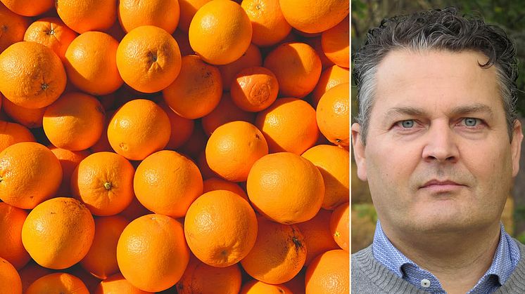 Magnus Berndtsson, ordförande i Svenska Juiceföreningen, varnar för att bristen på apelsinråvara kommer leda till tomma juicehyllor.