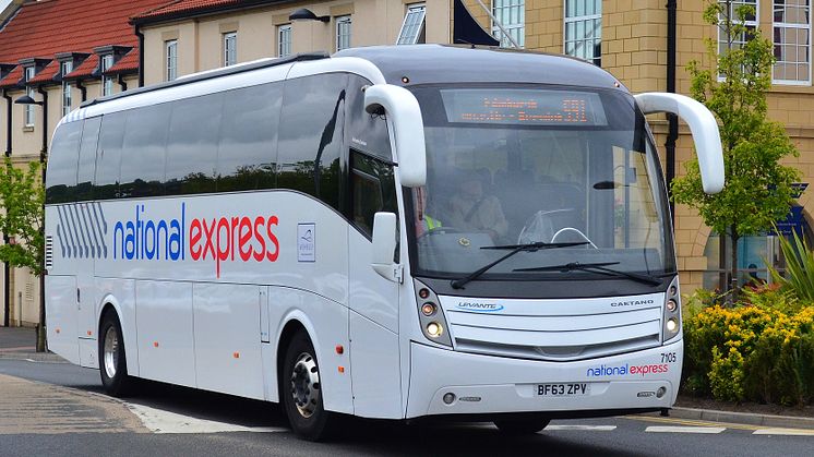 Go North East operates 30 coaches for National Express