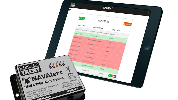 Les presentamos NavAlert, el nuevo sistema de alarma y vigilancia de Digital Yacht