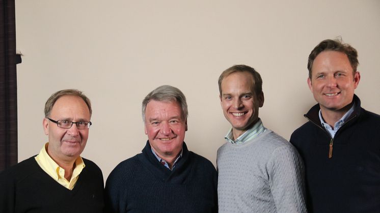 Bo Jenå, Göran Breisner, Henrik Ankarcrona och Fredrik Bergendorff. Foto: Svenska Ridsportförbundet