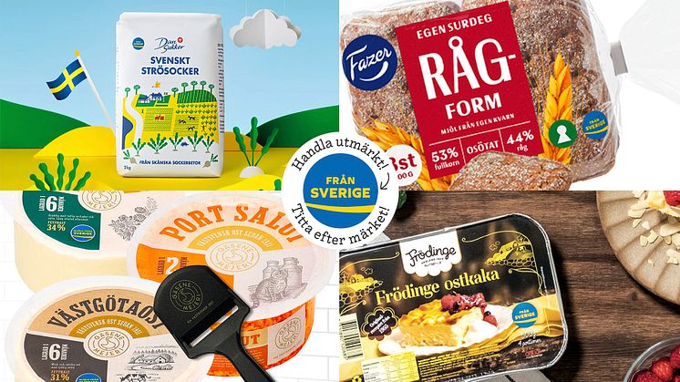 Under Från Sverige-veckorna samarbetar livsmedelsbranschen för att lyfta Från Sverige-märkta produkter. Här berättar de fyra företagen Fazer Bakery, Dansukker, Frödinge och Gäsene Mejeri om Från Sverige-veckorna 2023.