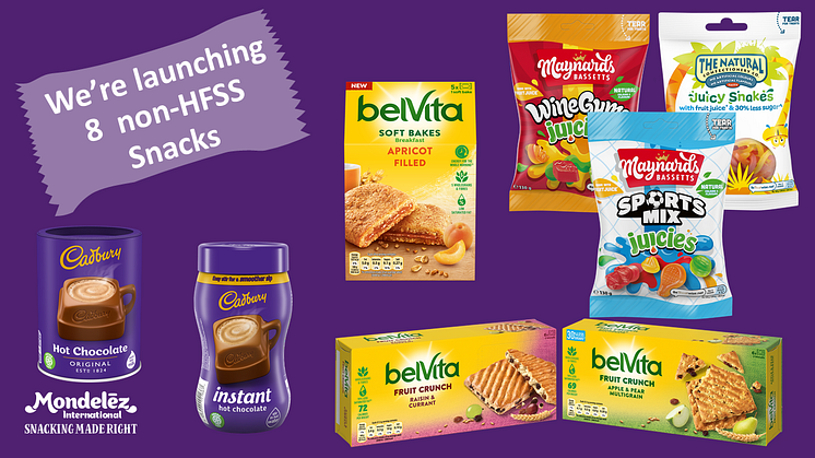 Mondelēz International launches eight non-HFSS Products across biscuits, confectionery and drinking chocolate