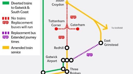 Check before you travel this Sunday due to engineering work on the Brighton Main Line
