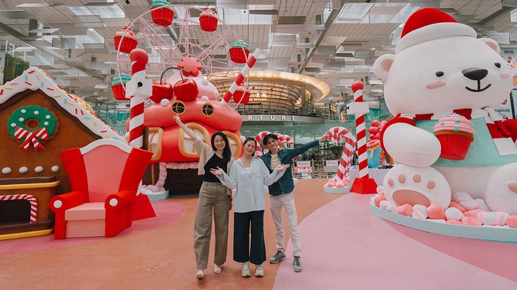 Celebrate this festive season with a candy-licious spectacle at Changi Airport