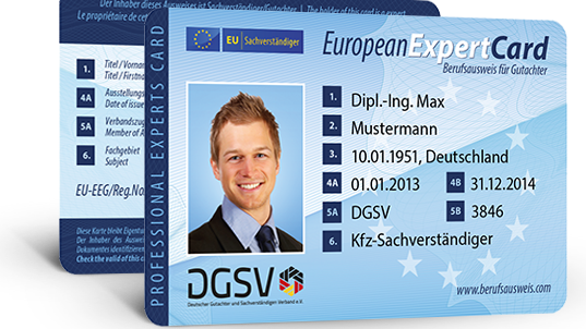 EuropeanExpertCard – EU Berufsausweis für Gutachter und Sachverständige