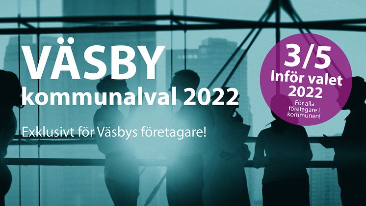 Väsby Promotion bjuder in till panelsamtal inför kommunalvalet 2022