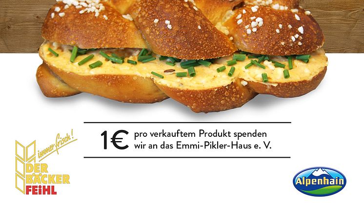 Bayrische Kooperation in der Hauptstadt:  Alpenhain und Berliner Bäcker Feihl starten Charity-Aktion zugunsten des Emmi-Pikler-Haus e. V.