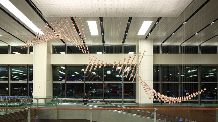 World’s largest kinetic art sculpture unveiled at Changi Airport