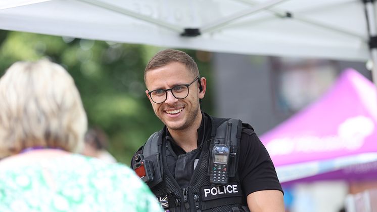 Officers take part in community fun day