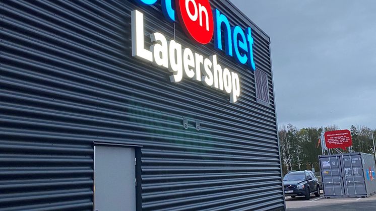 Idag öppnar NetOnNets nya Lagershop i Trollhättan