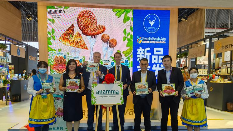 Five Anamma products are launched in China in the first phaze including minced, balls, burger and pizza.