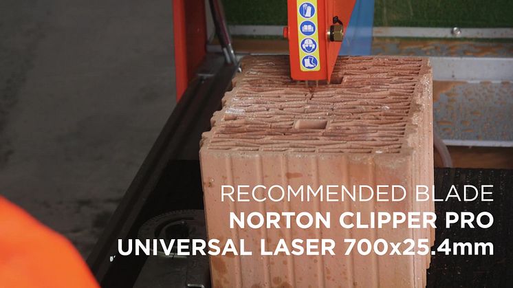 Norton Clipper Blockstenssåg CM70 Alu - Video
