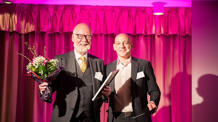 ​Rolf Lundström, grundare av Provobis tilldelades utmärkelsen Årets Förebildsentreprenör på Entreprenörsgalan Väst