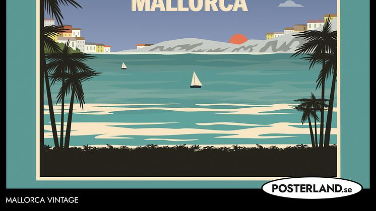Mallorca Reseaffisch Vintage