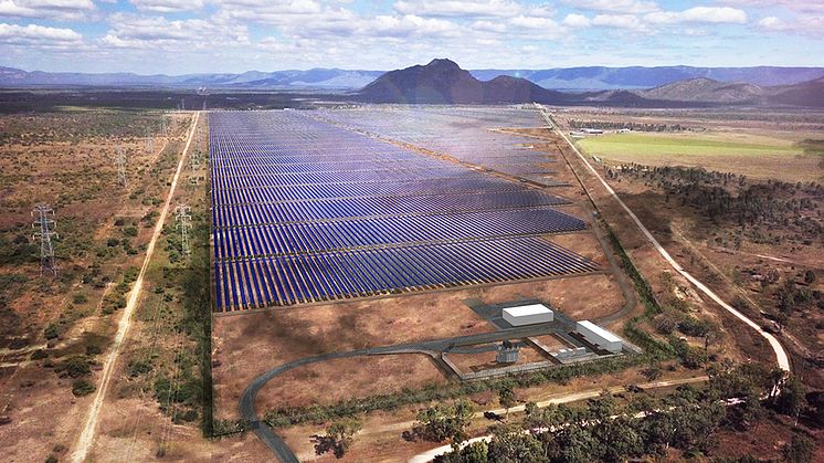 Digital rendering of the Ross River Solar Farm upon completion. (Picture from Ross River Solar Farm)