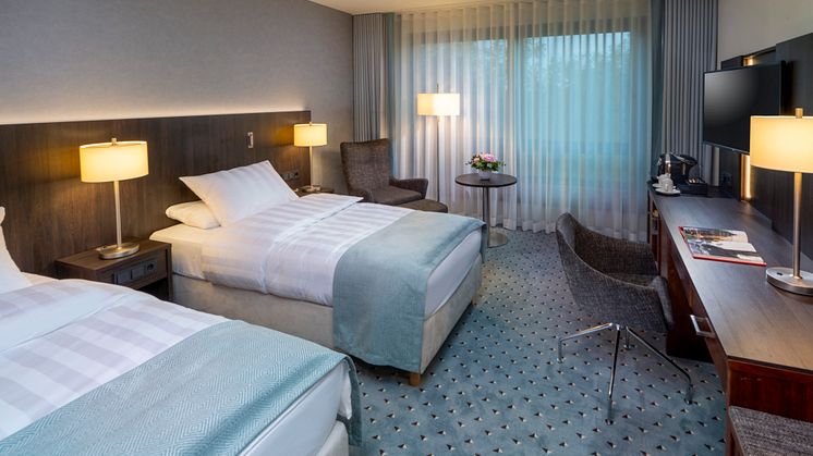 Freshly renovated: Rooms Maritim Hotel Bremen, Germany..