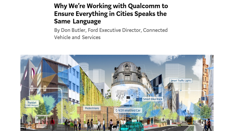 Ford i samarbejde med teknologivirksomheden Qualcomm - CES 2018