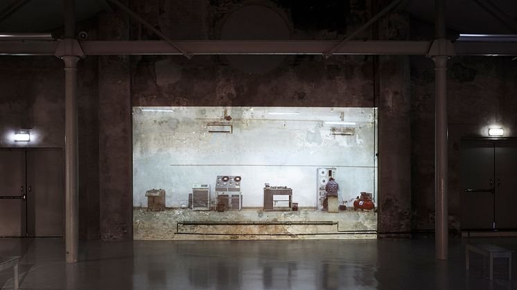 Installationsbild / Installation view : Factory Back, 2019. Beckers, Theresa Traore Dahlberg. Färgfbriken Fotograf Karin Björkquist, 