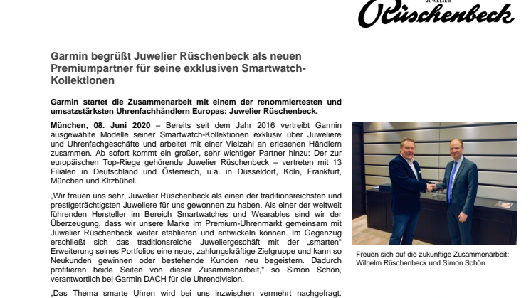 PM Zusammenarbeit Juwelier Rüschenbeck