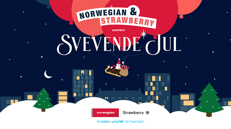 Norwegian, Strawberry og UNICEF sammen om årets julekalender   