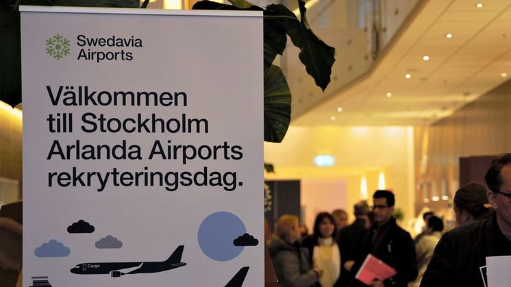 A well-attended and rewarding Recruitment Day was held at Stockholm Arlanda Airport on January 30. Photo: Swedavia