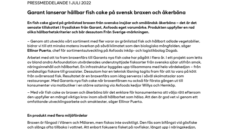 Garant lanserar hållbar fish cake på svensk braxen och åkerböna.pdf