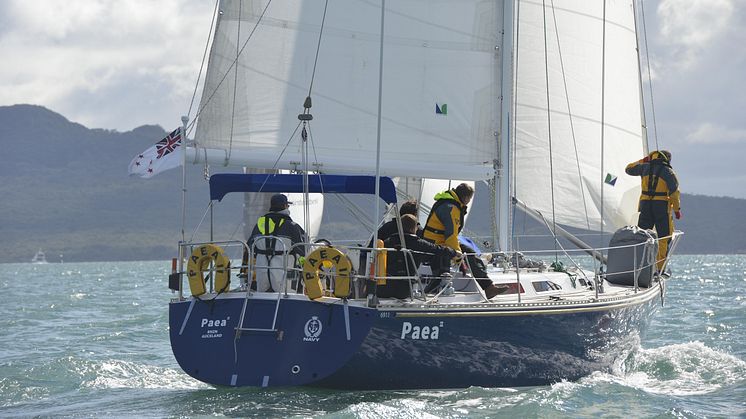 One  of the Royal New Zealand Navy’s fleet of Chico 40 yachts