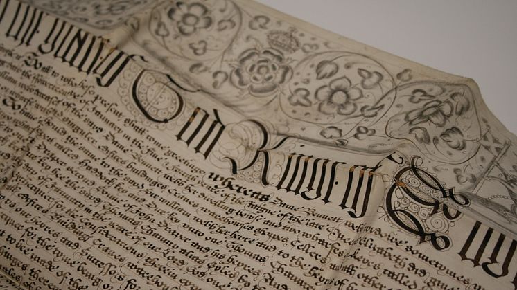 Many of the documents date from the 1600s and are written on vellum