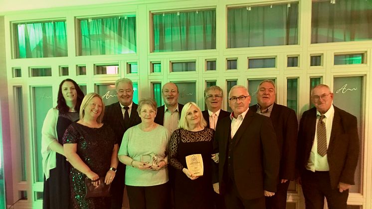 ng homes representatives pictured with their awards at the 2023 TPAS National Good Practice Awards
