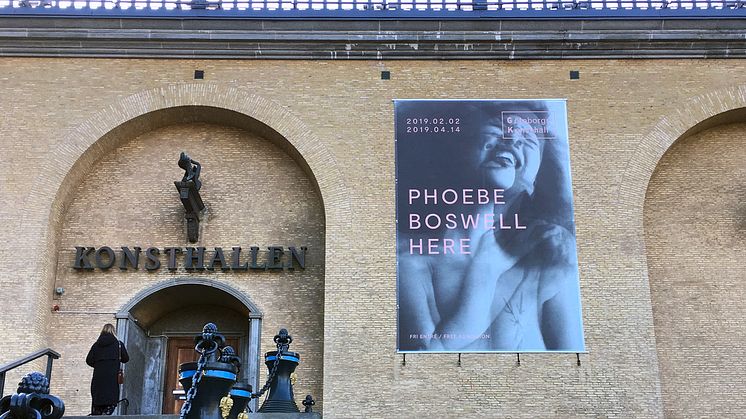 Göteborgs Konsthall under pågående utställning: Here med Phoebe Boswell.