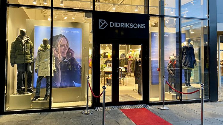 Didriksons första egna norska butik har nyligen öppnat hos Oslo Fashion Outlet.