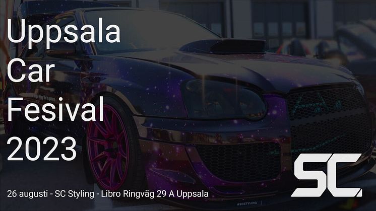 Uppsala Car Festival är den 26 augusti 2023