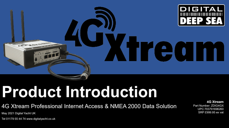 4G Xtream from Digital Yacht gets you connected afloat.