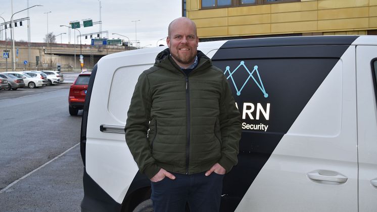 Patrik Lindgren utvecklar parkeringstjänster på Avarn Security.