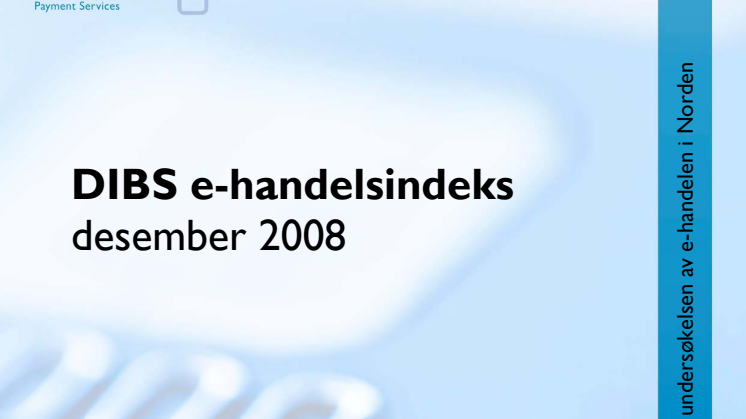 DIBS E-handelsindeks desember 2008