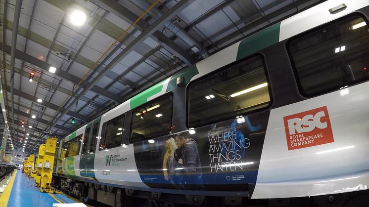 Royal Shakespeare Company train wrap in action [Video]