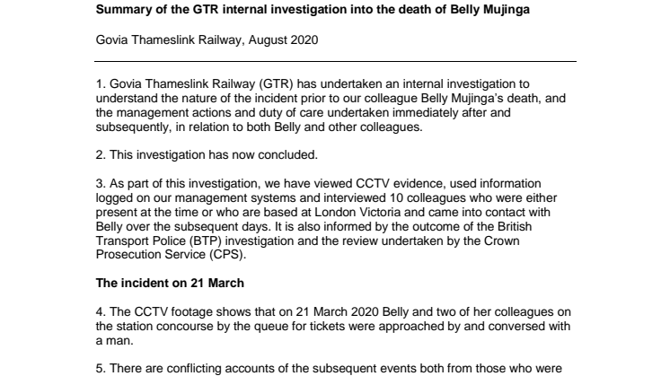 GTR internal investigation into the death of Belly Mujinga.pdf