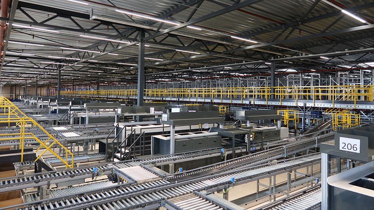 Geautomatiseerd warehouse DSV in Venlo