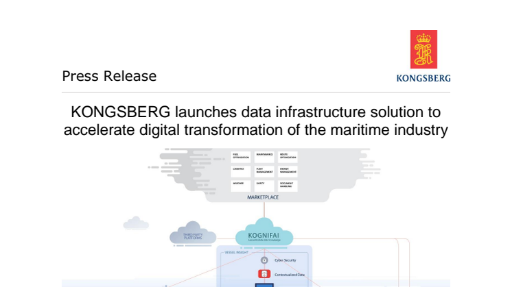 KONGSBERG launches data infrastructure solution to accelerate digital transformation of the maritime industry 