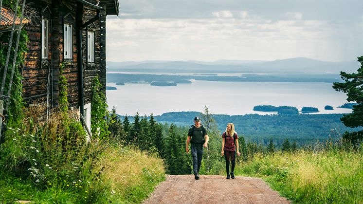Intresset för utomhusaktiviteter i Dalarna ökade under 2020, speciellt för vandring och cykling.