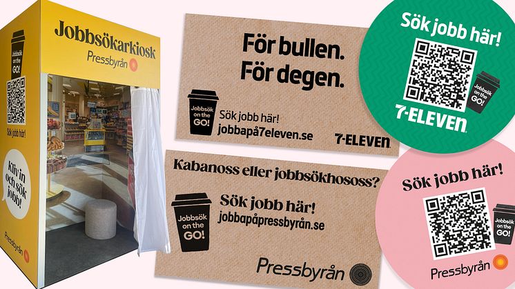 Pressbyrån och 7-Eleven vill få folk att söka jobb – med en servett