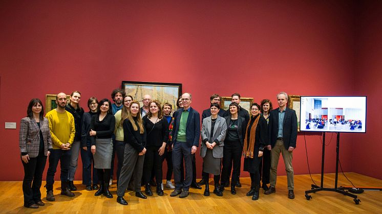 Das Team vom Museum der bildenden Künste Leipzig beim Jahresauftakt 2024 - Foto: Elli Flint 